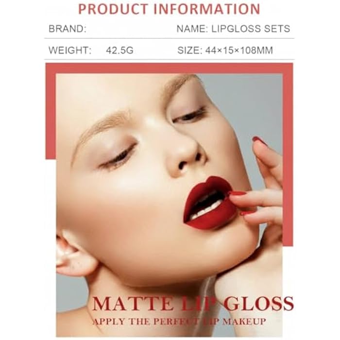 Matt Lipsticks Long Lasting, 3Pcs Non Stick Cup Velvet Liquid Lipsticks, Lip Gloss, Waterproof Lipstick, Cosmetics Make Up Gifts, Full-Coverage Lip Color, Lipstick Sets for Women (#c) - Image 5